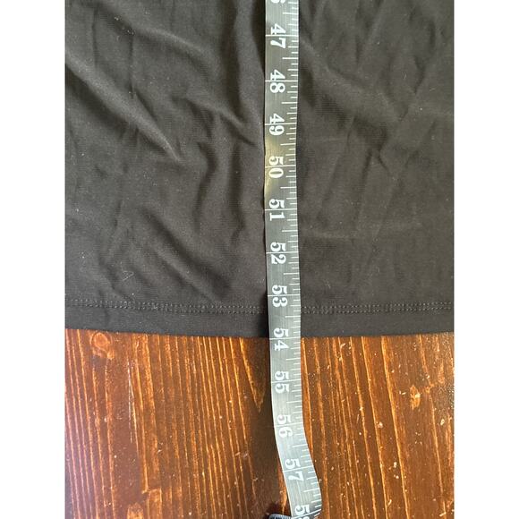 VTG Maxi Ruched Side Old Hollywood Glam Dress 38/40 Black Stunning Romantic - Picture 16 of 16